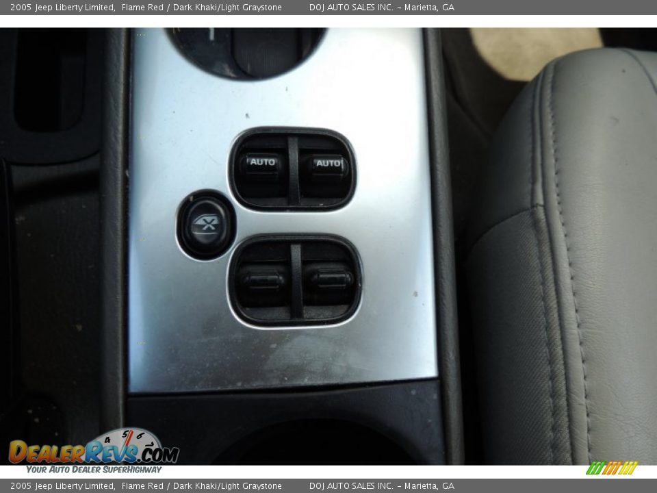 2005 Jeep Liberty Limited Flame Red / Dark Khaki/Light Graystone Photo #23