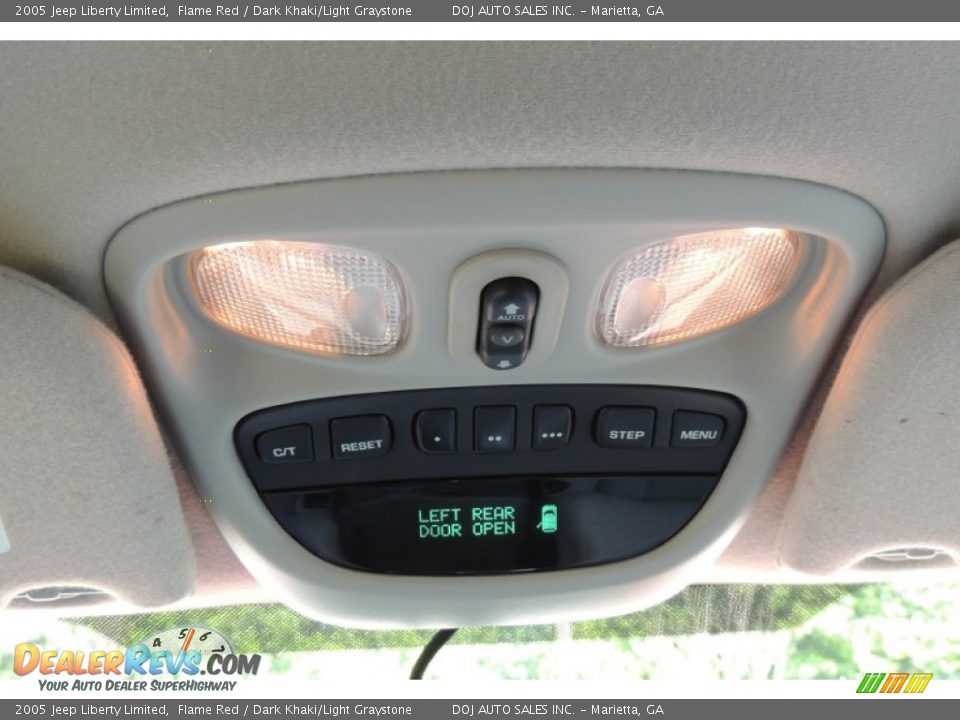 2005 Jeep Liberty Limited Flame Red / Dark Khaki/Light Graystone Photo #26