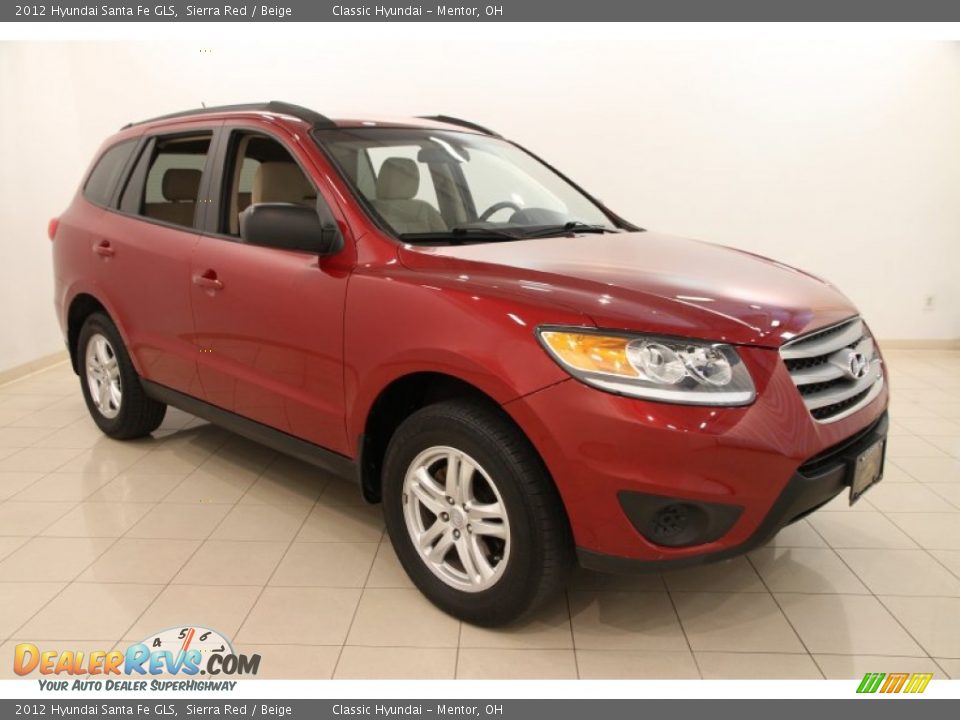 2012 Hyundai Santa Fe GLS Sierra Red / Beige Photo #1