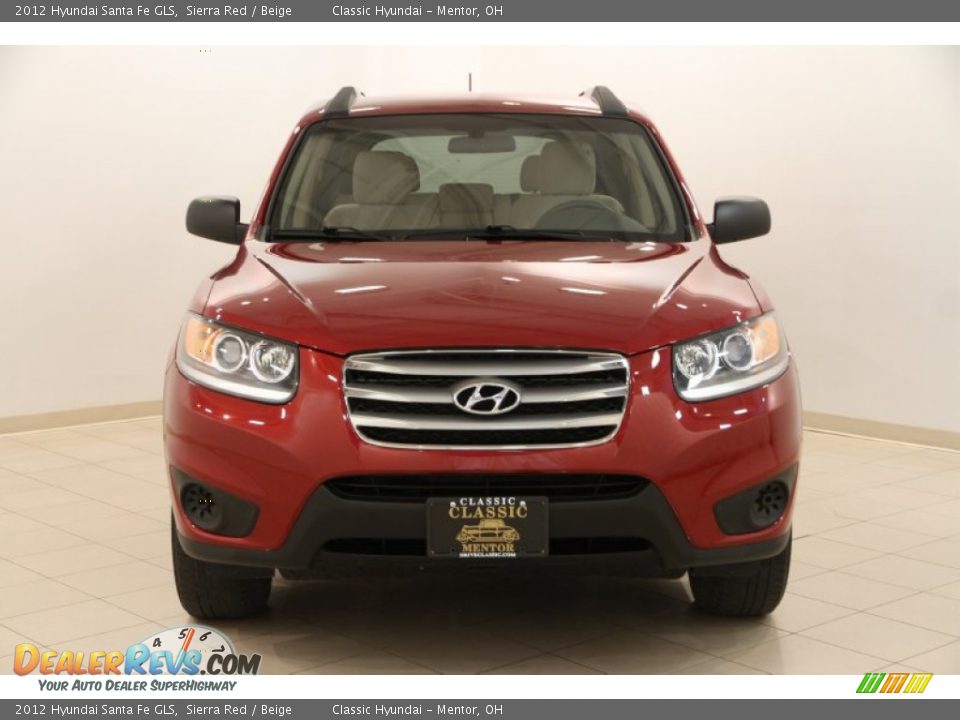 2012 Hyundai Santa Fe GLS Sierra Red / Beige Photo #2