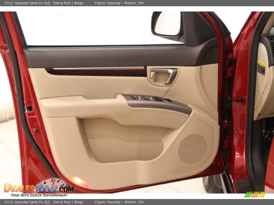 2012 Hyundai Santa Fe GLS Sierra Red / Beige Photo #4