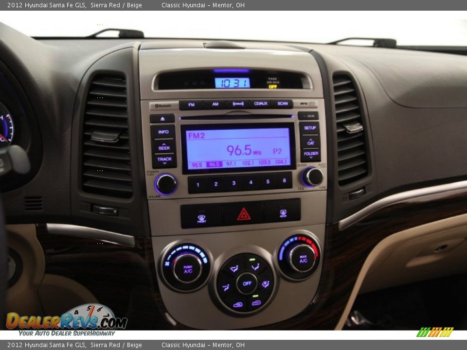 2012 Hyundai Santa Fe GLS Sierra Red / Beige Photo #8