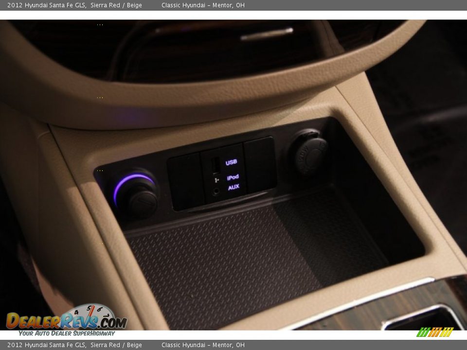 2012 Hyundai Santa Fe GLS Sierra Red / Beige Photo #10