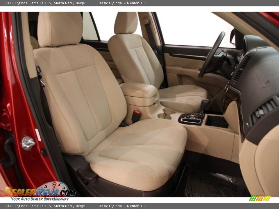 2012 Hyundai Santa Fe GLS Sierra Red / Beige Photo #11
