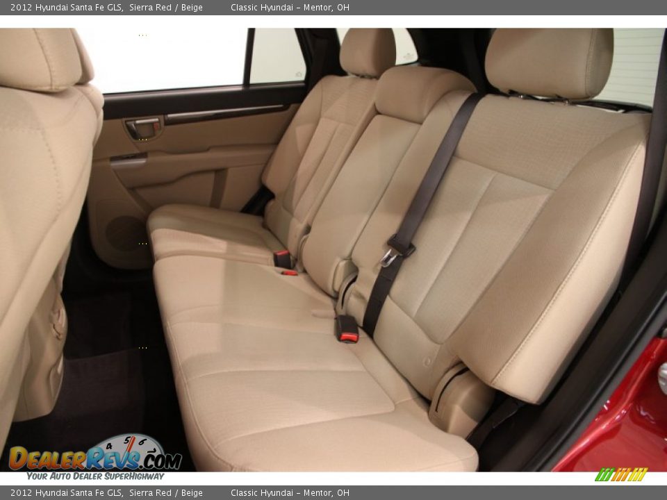 2012 Hyundai Santa Fe GLS Sierra Red / Beige Photo #12