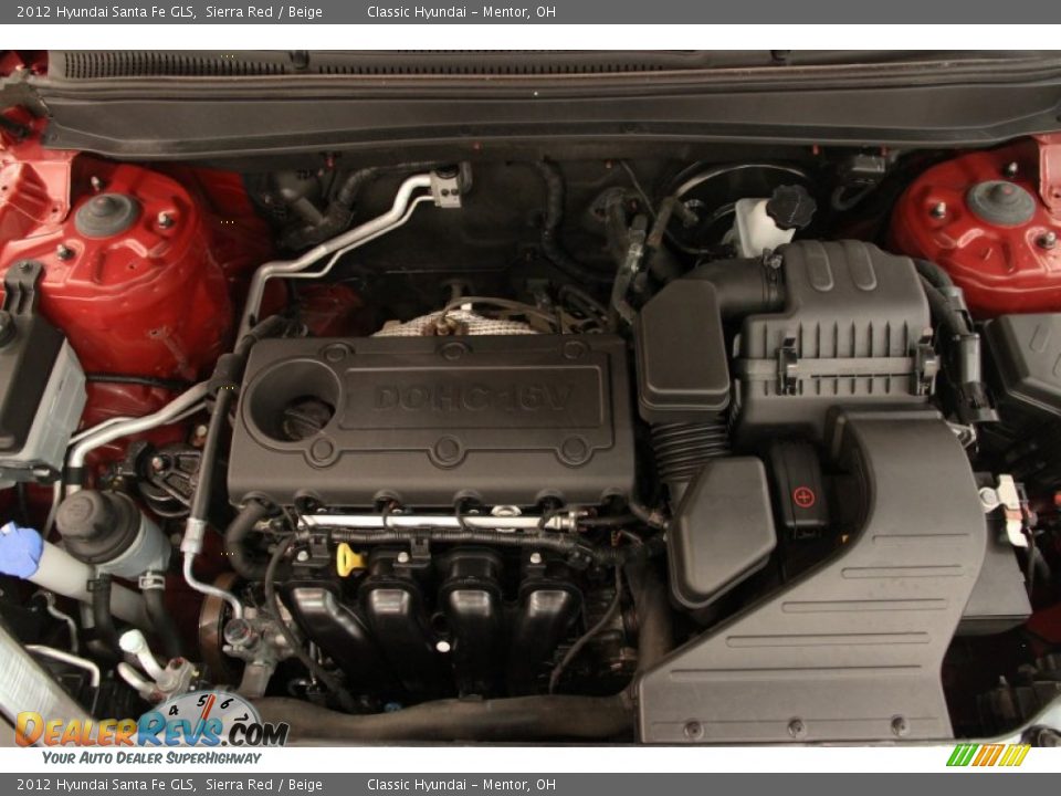 2012 Hyundai Santa Fe GLS Sierra Red / Beige Photo #14