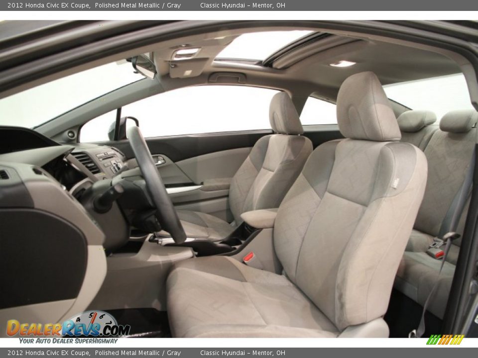 2012 Honda Civic EX Coupe Polished Metal Metallic / Gray Photo #5