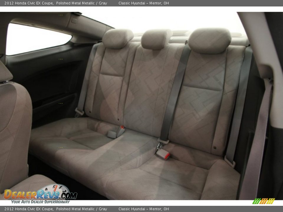 2012 Honda Civic EX Coupe Polished Metal Metallic / Gray Photo #12