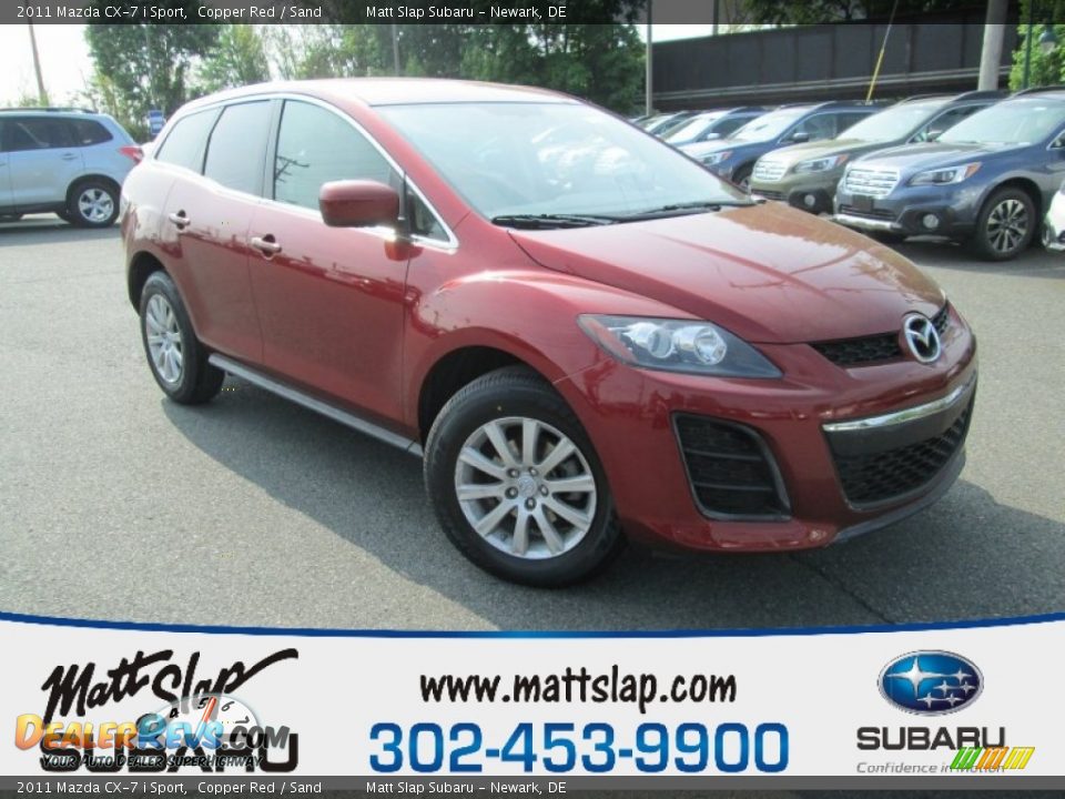 2011 Mazda CX-7 i Sport Copper Red / Sand Photo #1
