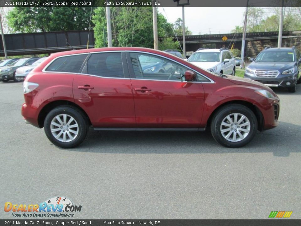 2011 Mazda CX-7 i Sport Copper Red / Sand Photo #5