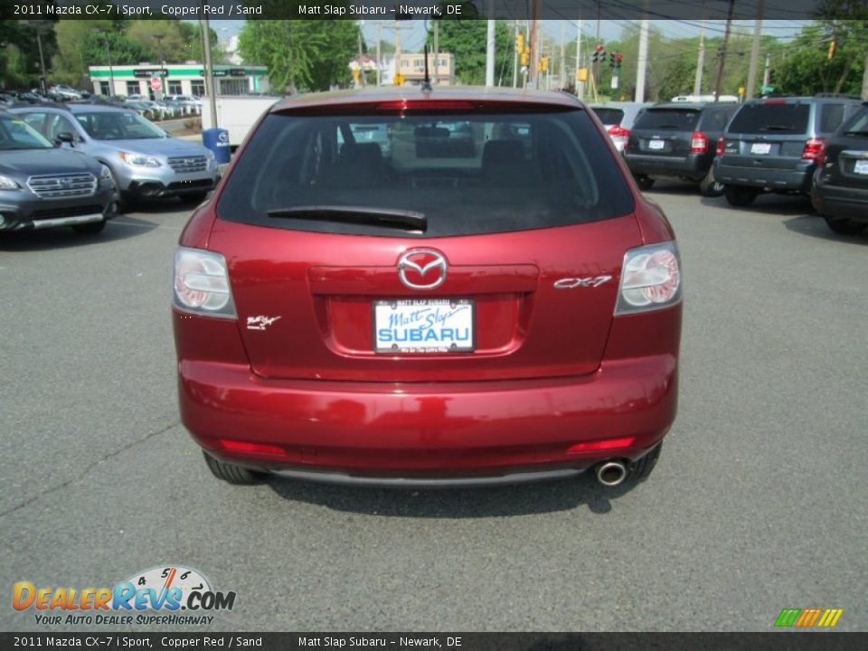 2011 Mazda CX-7 i Sport Copper Red / Sand Photo #7