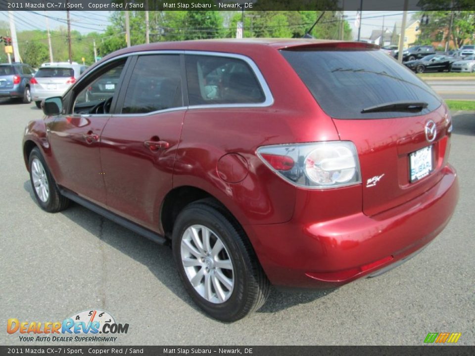 2011 Mazda CX-7 i Sport Copper Red / Sand Photo #8