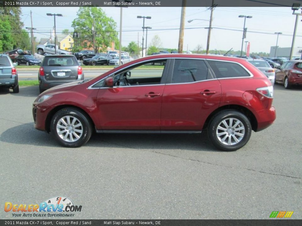 2011 Mazda CX-7 i Sport Copper Red / Sand Photo #9