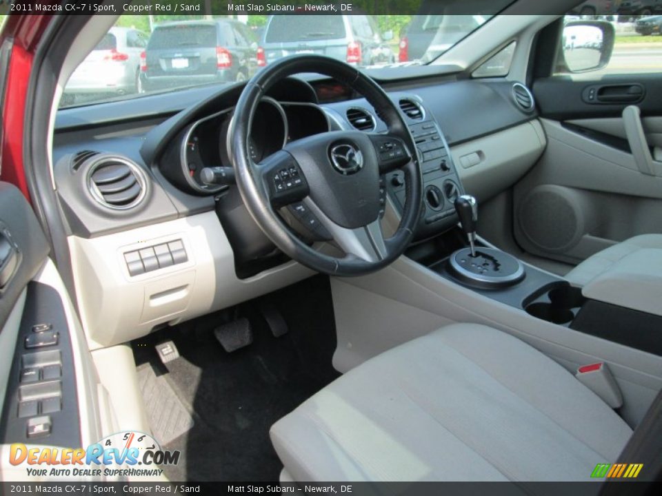 2011 Mazda CX-7 i Sport Copper Red / Sand Photo #10