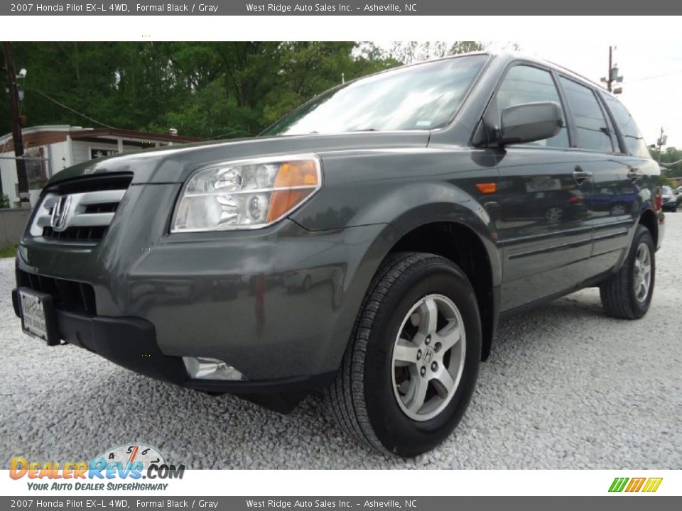 2007 Honda Pilot EX-L 4WD Formal Black / Gray Photo #2