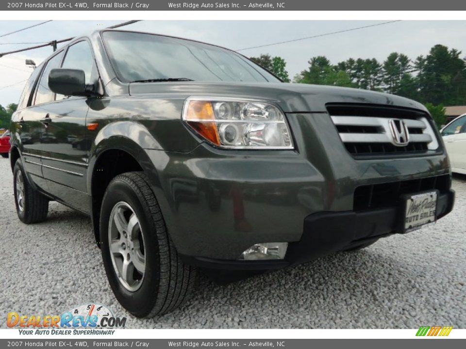 2007 Honda Pilot EX-L 4WD Formal Black / Gray Photo #6