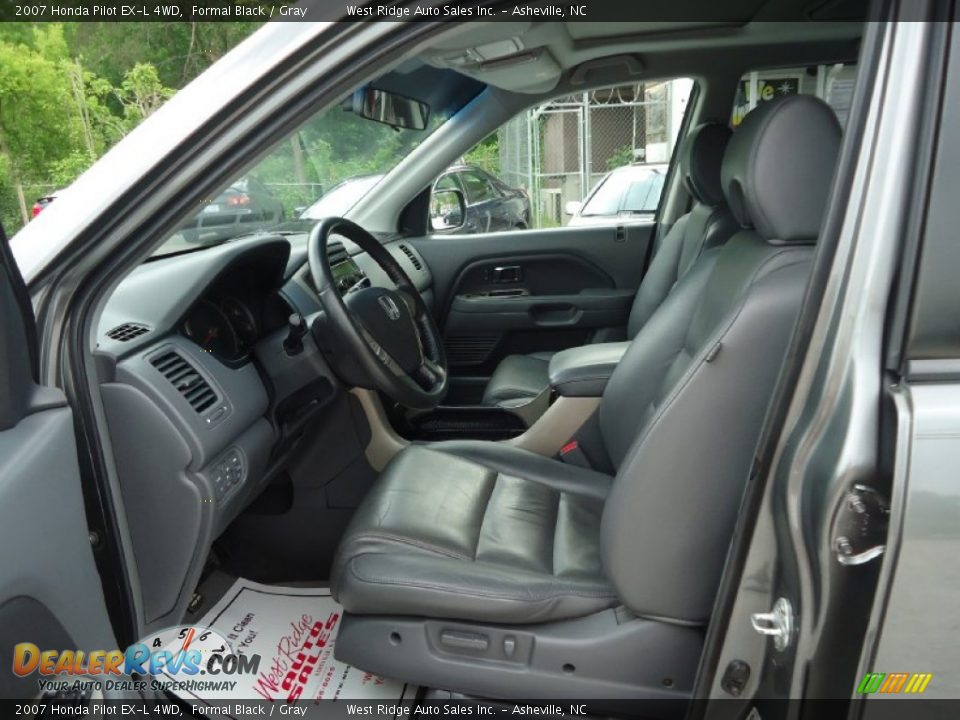 2007 Honda Pilot EX-L 4WD Formal Black / Gray Photo #14