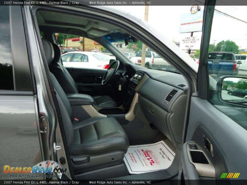 2007 Honda Pilot EX-L 4WD Formal Black / Gray Photo #16