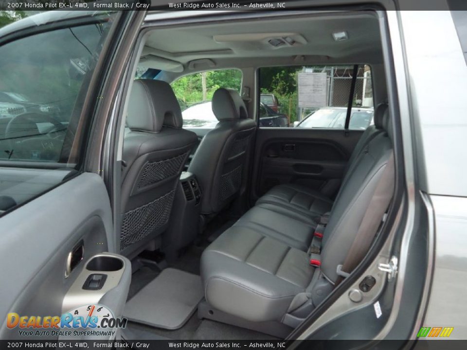 2007 Honda Pilot EX-L 4WD Formal Black / Gray Photo #18