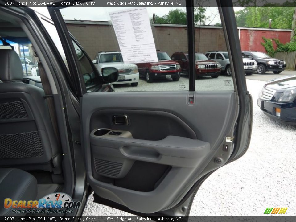 2007 Honda Pilot EX-L 4WD Formal Black / Gray Photo #19