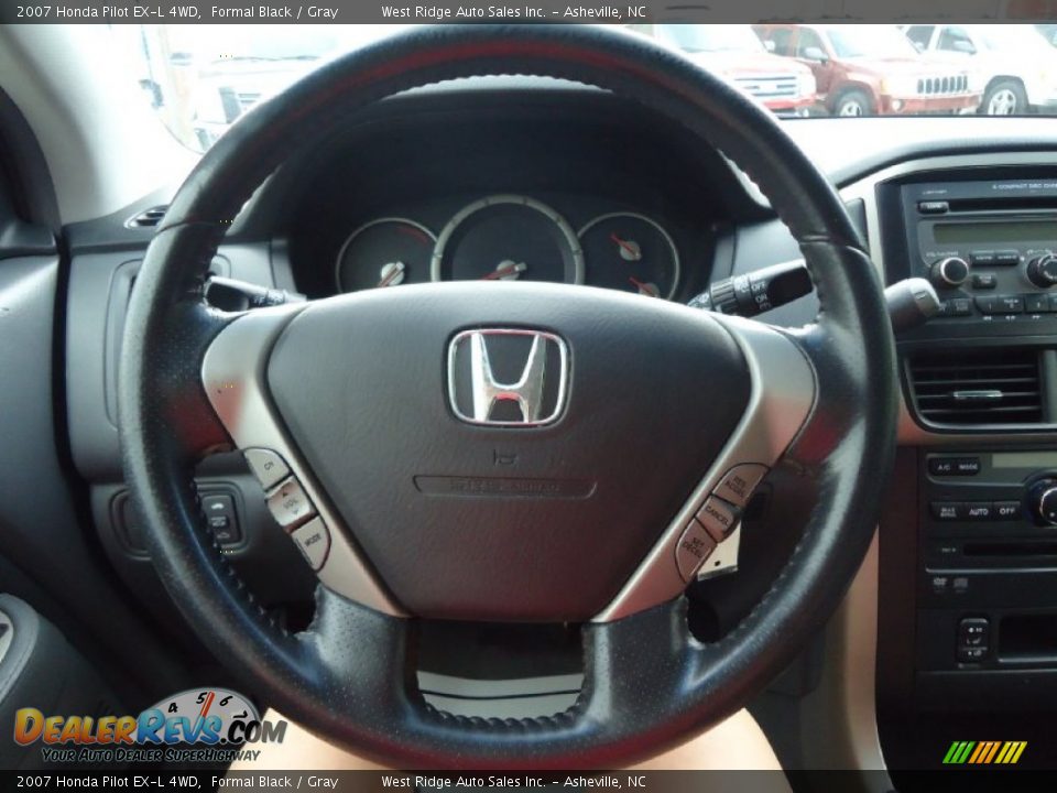 2007 Honda Pilot EX-L 4WD Formal Black / Gray Photo #22