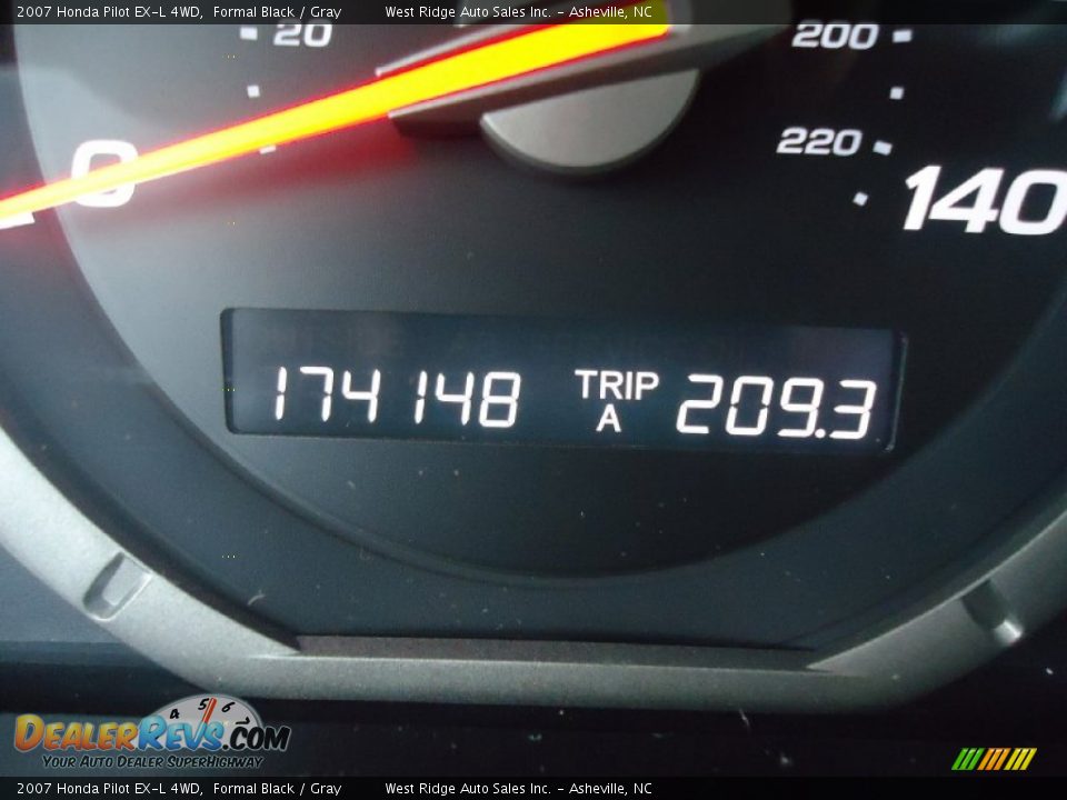 2007 Honda Pilot EX-L 4WD Formal Black / Gray Photo #24