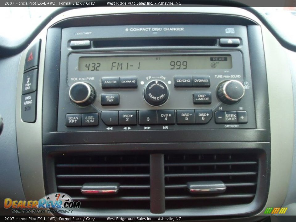 2007 Honda Pilot EX-L 4WD Formal Black / Gray Photo #29