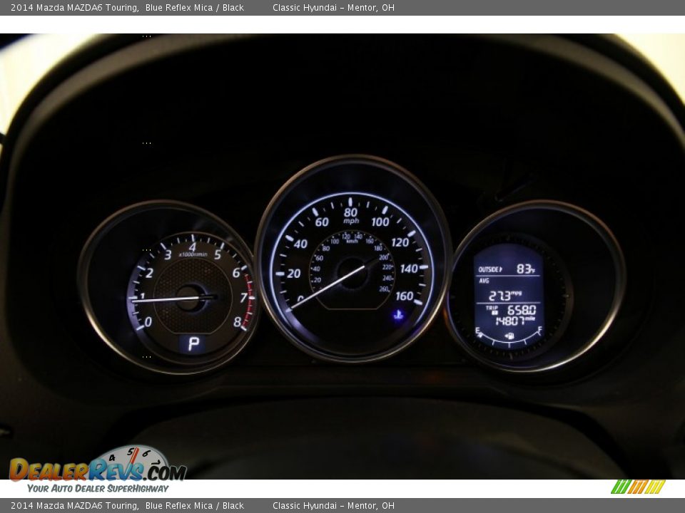 2014 Mazda MAZDA6 Touring Blue Reflex Mica / Black Photo #7