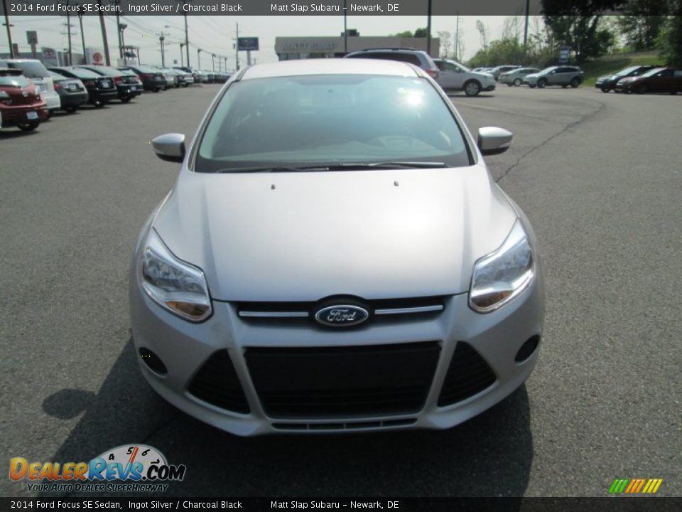 2014 Ford Focus SE Sedan Ingot Silver / Charcoal Black Photo #3