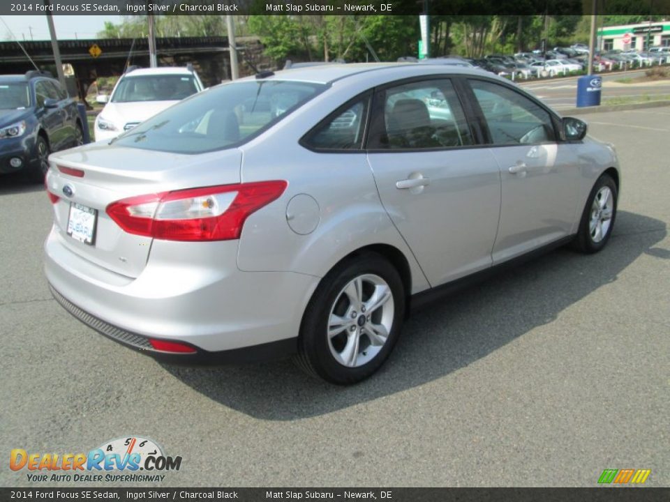 2014 Ford Focus SE Sedan Ingot Silver / Charcoal Black Photo #6