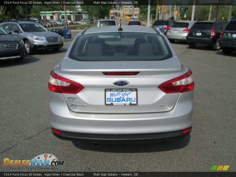 2014 Ford Focus SE Sedan Ingot Silver / Charcoal Black Photo #7