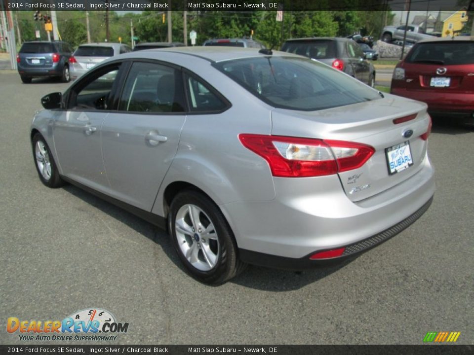 2014 Ford Focus SE Sedan Ingot Silver / Charcoal Black Photo #8