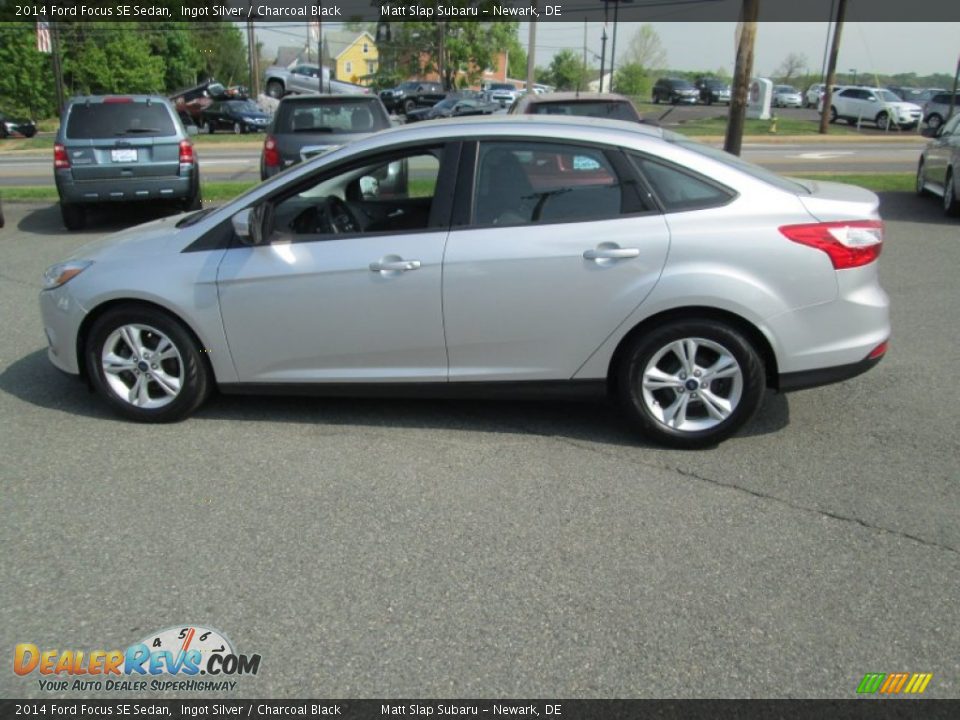 2014 Ford Focus SE Sedan Ingot Silver / Charcoal Black Photo #9