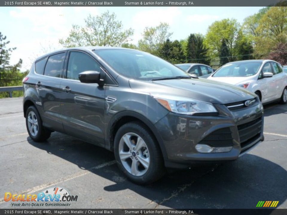 2015 Ford Escape SE 4WD Magnetic Metallic / Charcoal Black Photo #1