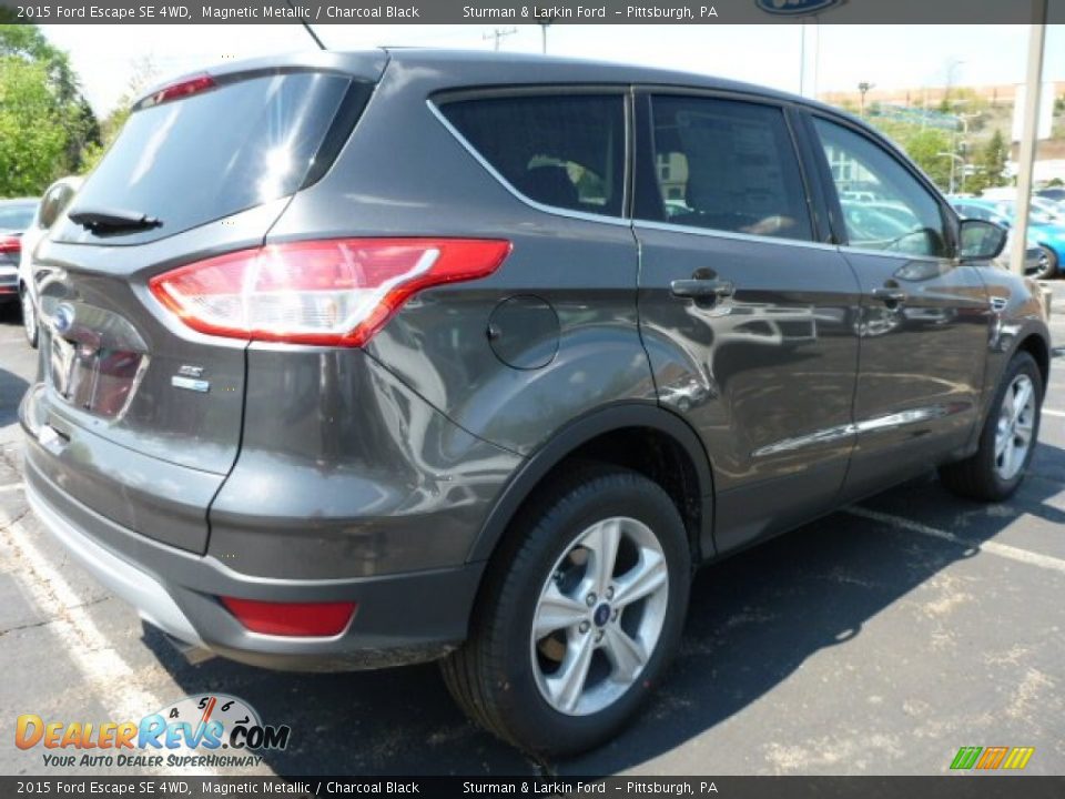 2015 Ford Escape SE 4WD Magnetic Metallic / Charcoal Black Photo #2