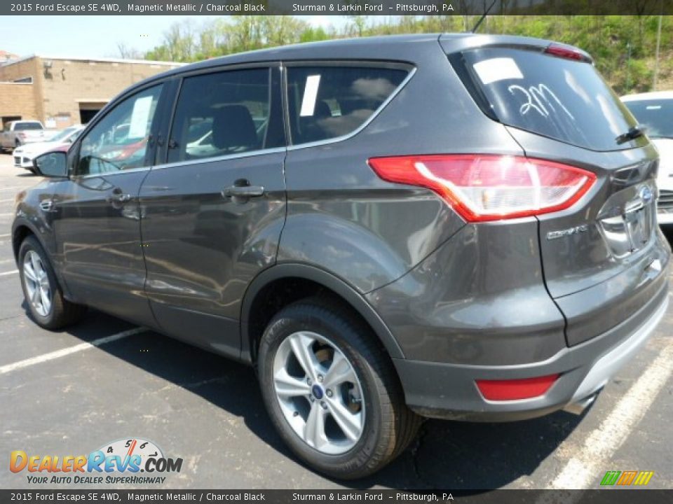 2015 Ford Escape SE 4WD Magnetic Metallic / Charcoal Black Photo #4