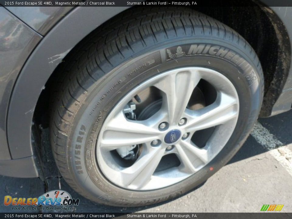 2015 Ford Escape SE 4WD Magnetic Metallic / Charcoal Black Photo #7