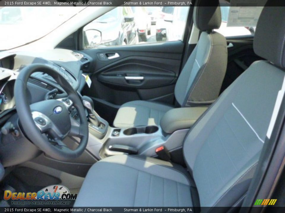 2015 Ford Escape SE 4WD Magnetic Metallic / Charcoal Black Photo #8