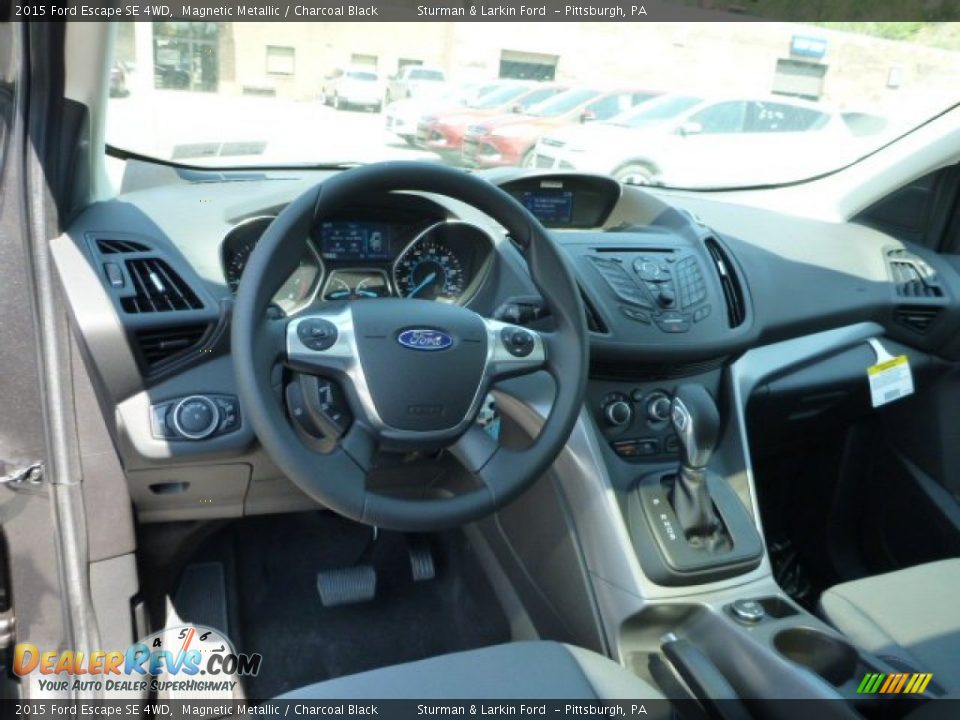 2015 Ford Escape SE 4WD Magnetic Metallic / Charcoal Black Photo #10