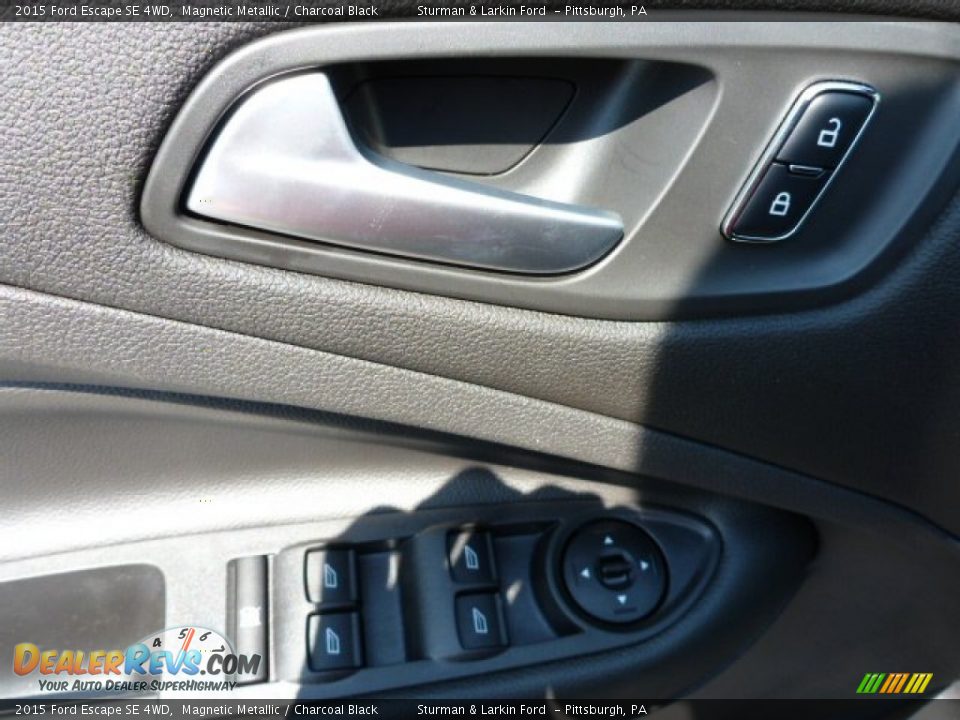 2015 Ford Escape SE 4WD Magnetic Metallic / Charcoal Black Photo #11
