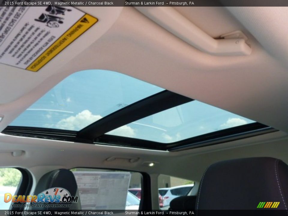 2015 Ford Escape SE 4WD Magnetic Metallic / Charcoal Black Photo #12