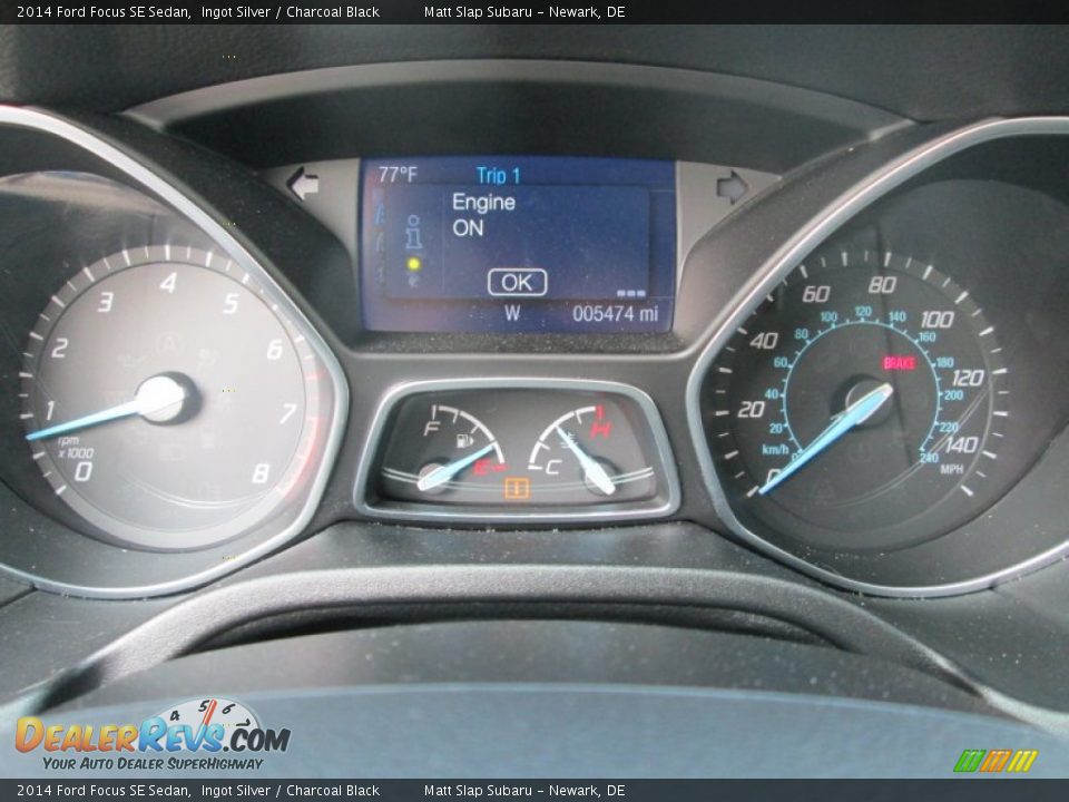 2014 Ford Focus SE Sedan Ingot Silver / Charcoal Black Photo #27