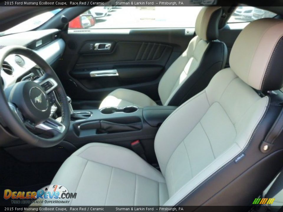 Ceramic Interior - 2015 Ford Mustang EcoBoost Coupe Photo #8