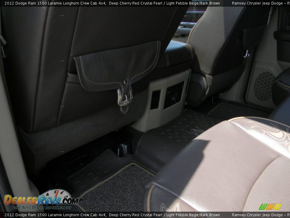 2012 Dodge Ram 1500 Laramie Longhorn Crew Cab 4x4 Deep Cherry Red Crystal Pearl / Light Pebble Beige/Bark Brown Photo #14