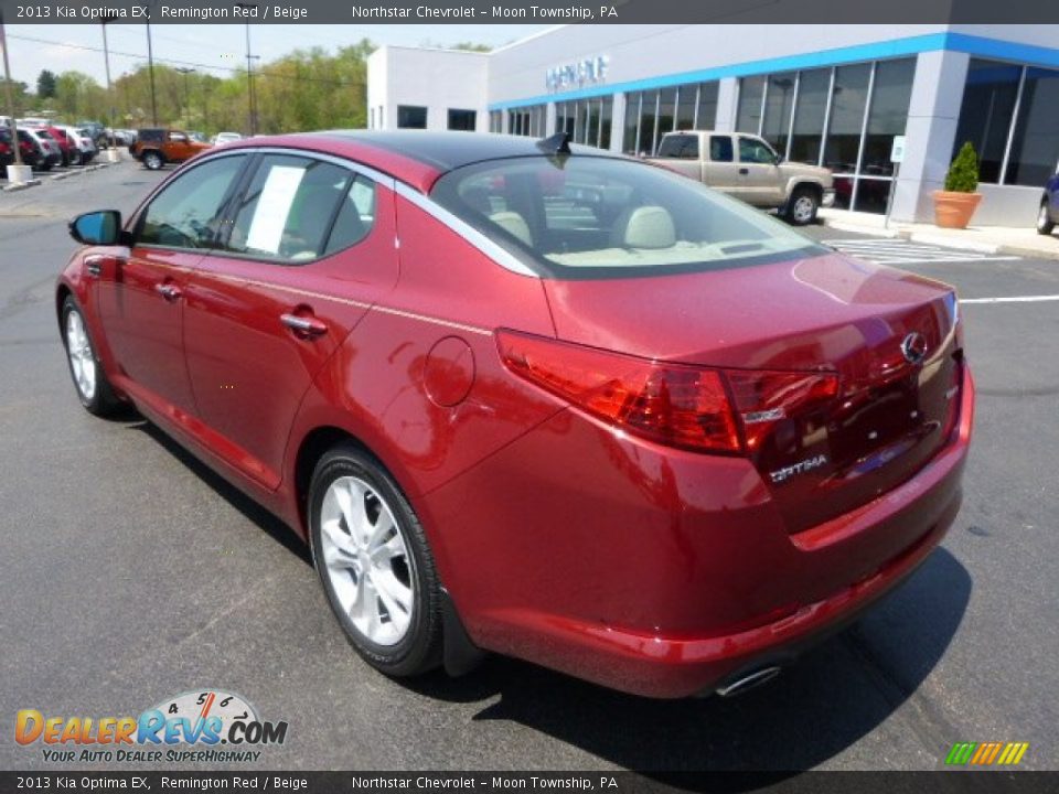 2013 Kia Optima EX Remington Red / Beige Photo #3