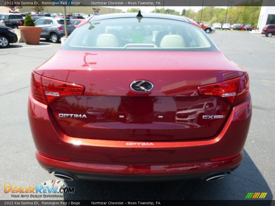 2013 Kia Optima EX Remington Red / Beige Photo #4