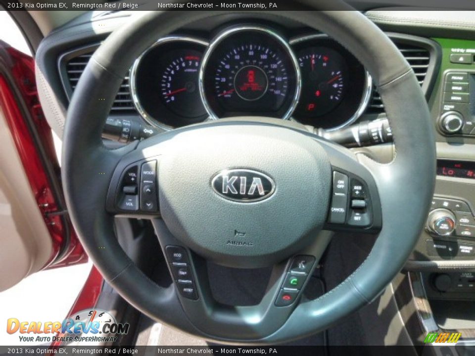 2013 Kia Optima EX Remington Red / Beige Photo #17