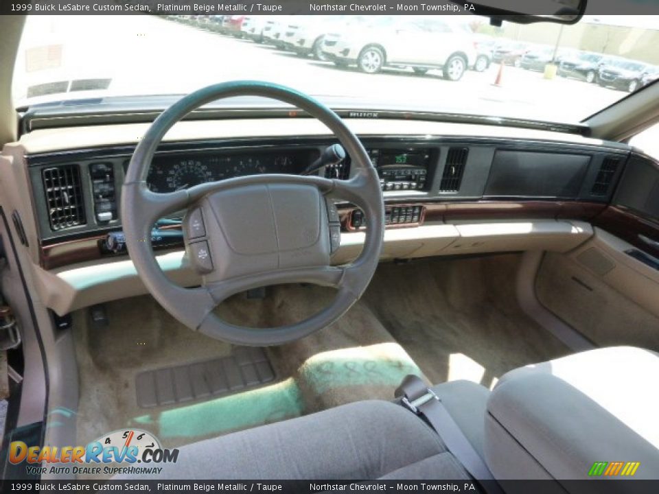 1999 Buick LeSabre Custom Sedan Platinum Beige Metallic / Taupe Photo #10