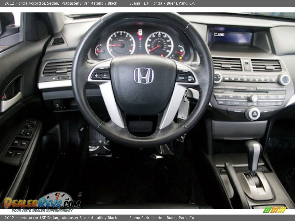 2012 Honda Accord SE Sedan Alabaster Silver Metallic / Black Photo #5