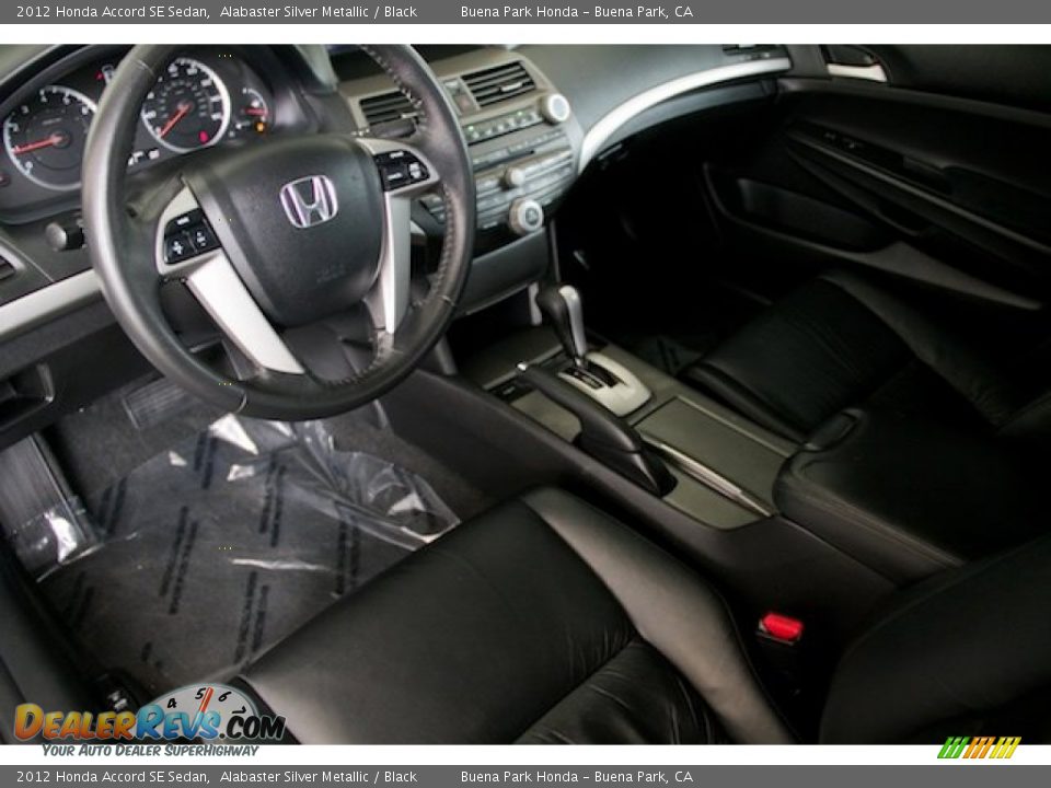 2012 Honda Accord SE Sedan Alabaster Silver Metallic / Black Photo #11